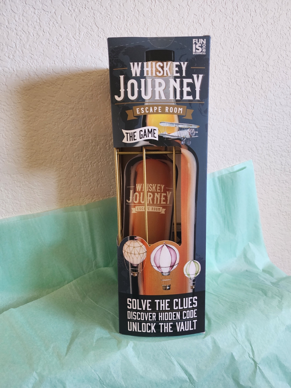 Whiskey Journey Escape Room Board Game (New Sealed) Adult Puzzle Box Cage